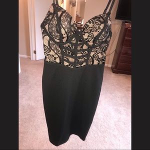 Black lace dress